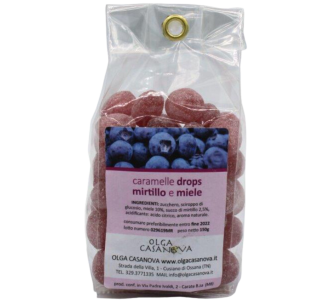Caramelle al mirtillo e miele 150 gr